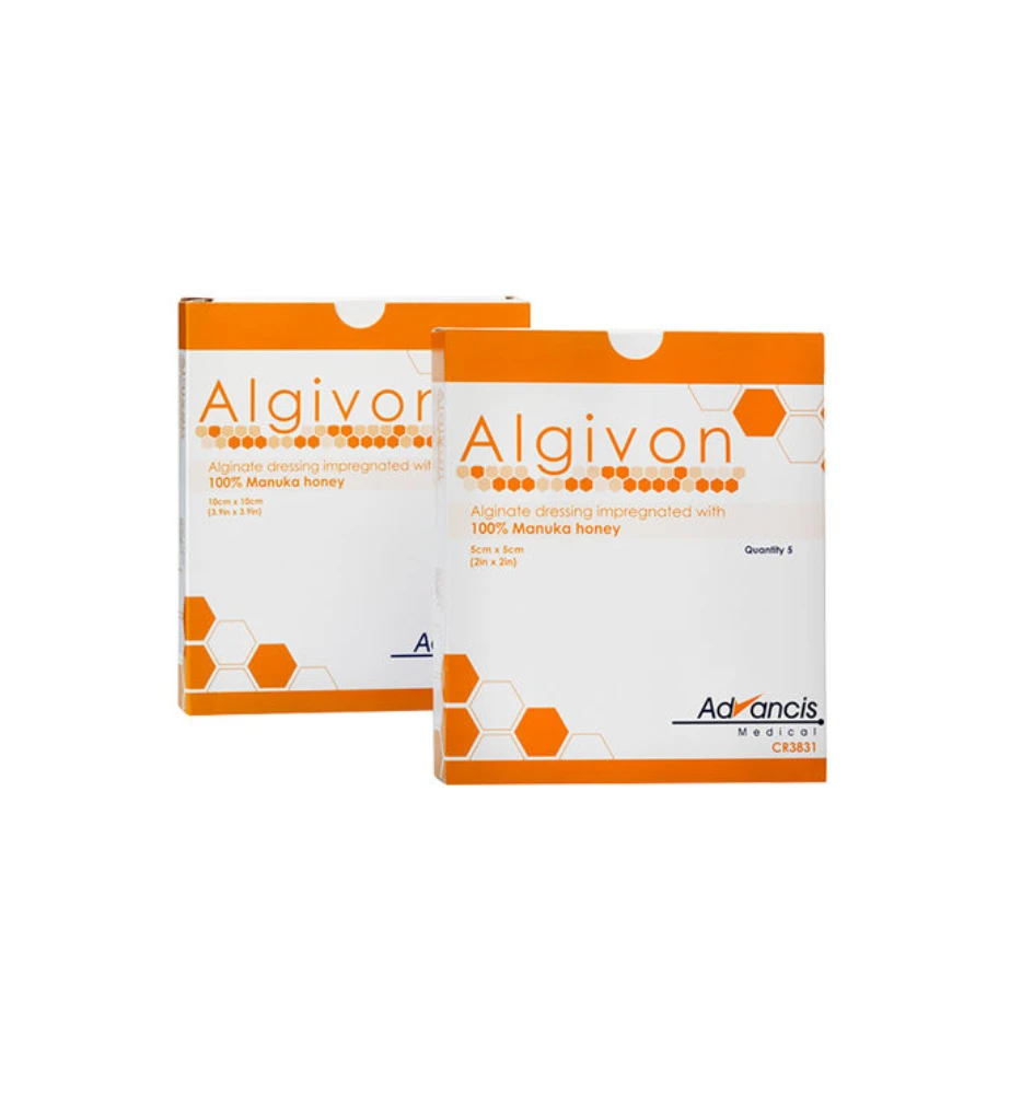 Advancis Algivon Manuka Alginaat Verband 10 X 10 Cm - 1 Stuk 3 Advancis Algivon Manuka Alginaat Verband 10 X 10 Cm - 1 Stuk