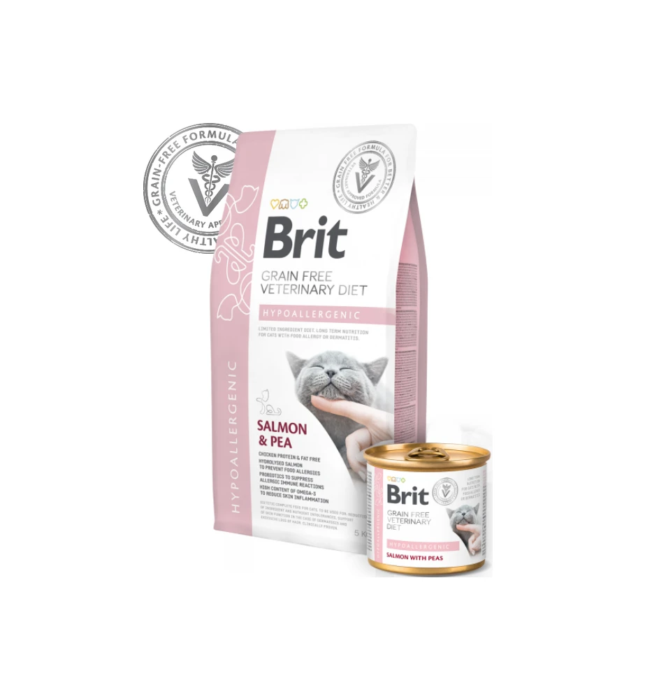 Brit Grain Free Veterinary Diet Hypoallergenic 4 Brit Grain Free Veterinary Diet Hypoallergenic - Afbeelding 2