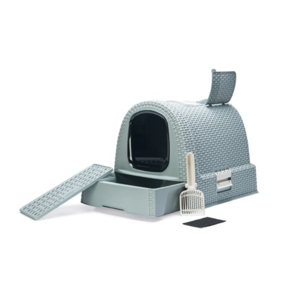 Beeztees Curver Kattenbak Lichtblauw 4 Beeztees Curver Kattenbak Lichtblauw - Afbeelding 2