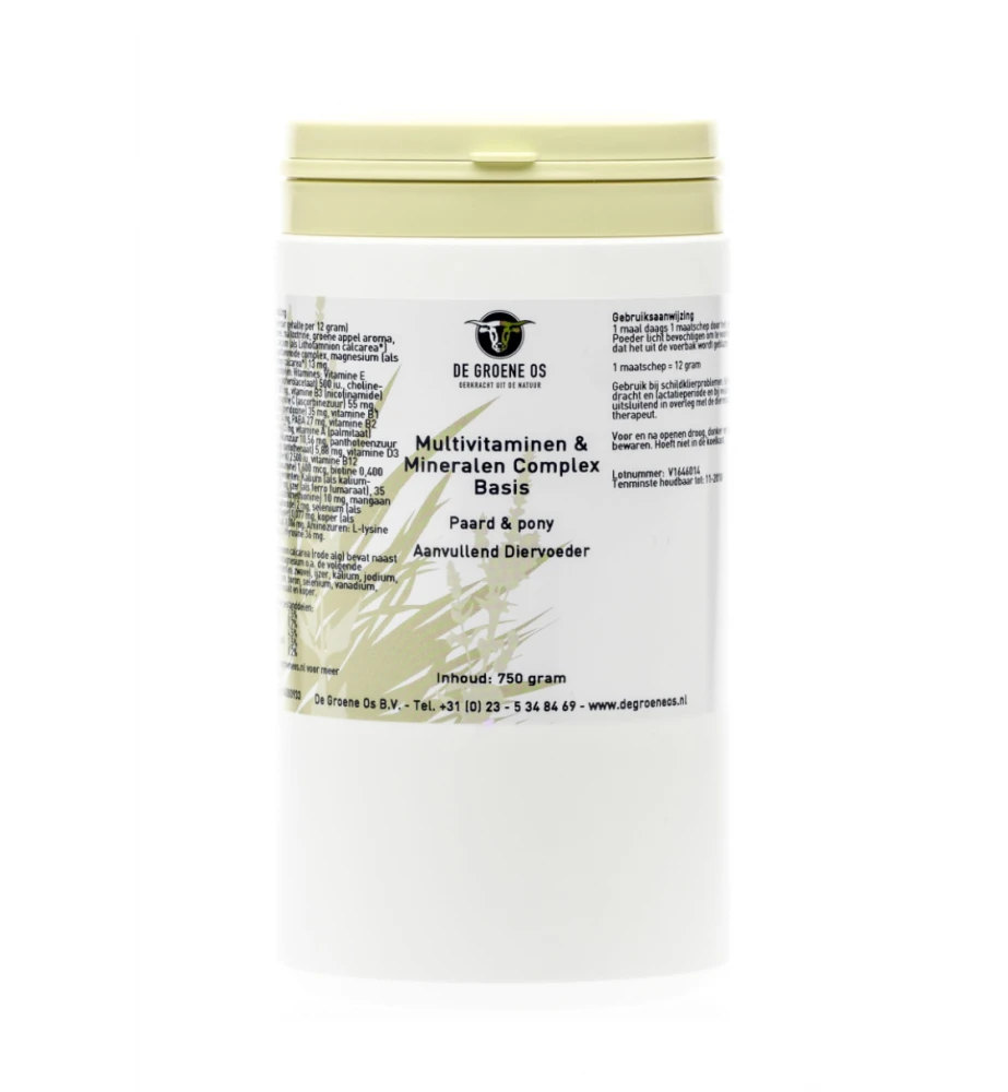 De Groene Os Multivitaminen & Mineralen Complex 3 De Groene Os Multivitaminen & Mineralen Complex