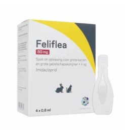 FeliFlea 80 Mg (Kat & Konijn +4 Kg) - 4 Pipetten