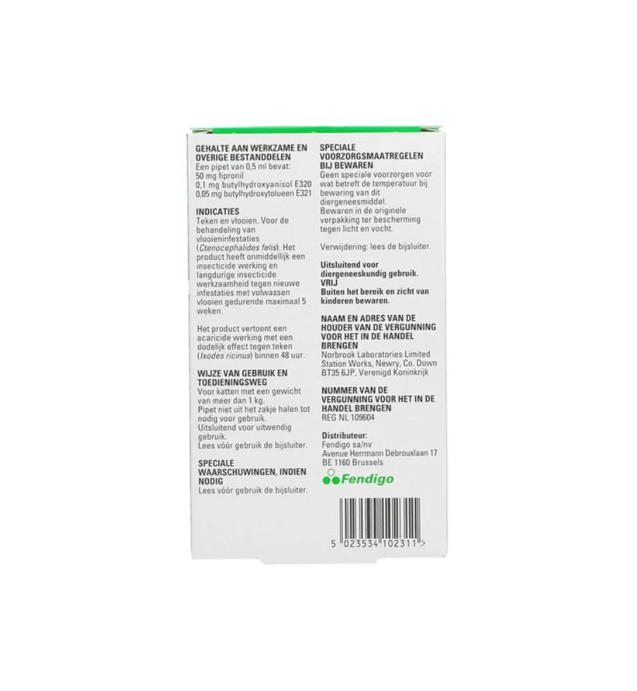 Pestigon 50 Mg Spot-On Kat - 4 Pipetten 5 Pestigon 50 Mg Spot-On Kat - 4 Pipetten - Afbeelding 3